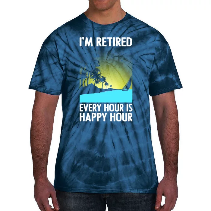 Cool Retirement Art For Women Retirement Retired Retiree Tie-Dye T-Shirt