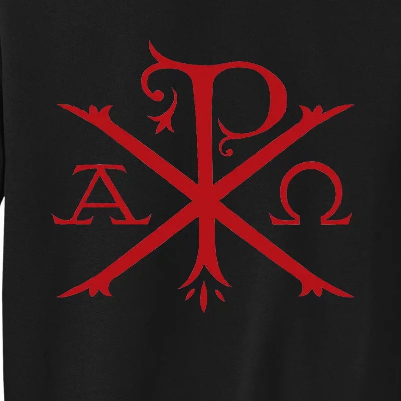 Chi Rho And Alpha Omega Early Christian Symbol Sweatshirt