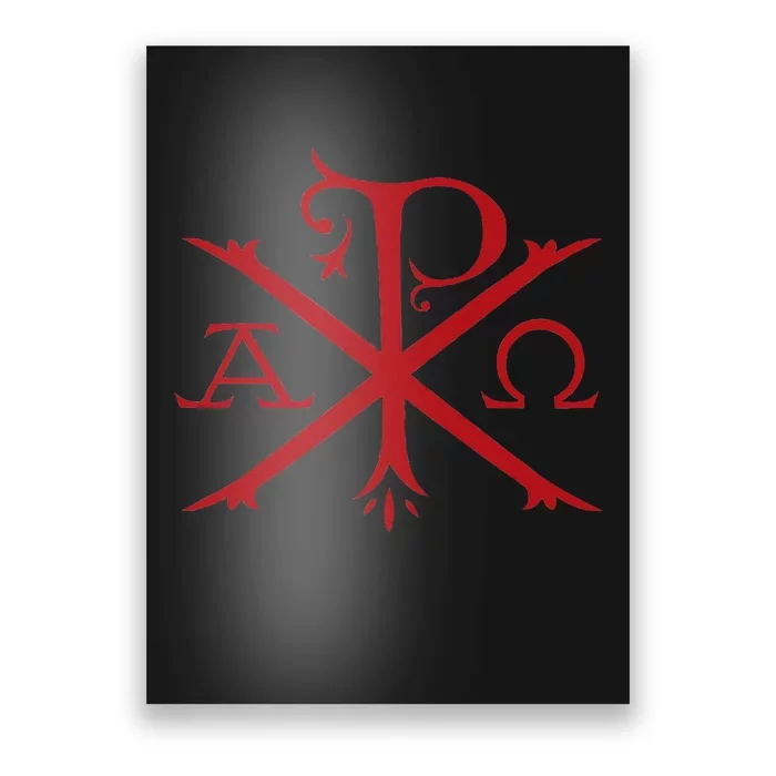 Chi Rho And Alpha Omega Early Christian Symbol Poster