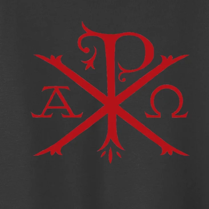 Chi Rho And Alpha Omega Early Christian Symbol Toddler T-Shirt