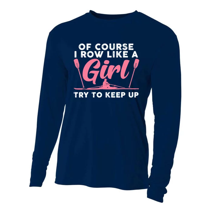 Cool Rowing Art Wo Girl Coxswain Paddle Oar Crew Rowing Cooling Performance Long Sleeve Crew