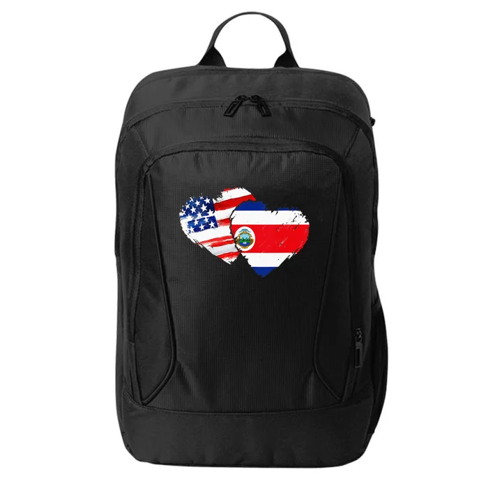 Costa Rica American Flag Vintage Retro Gift City Backpack