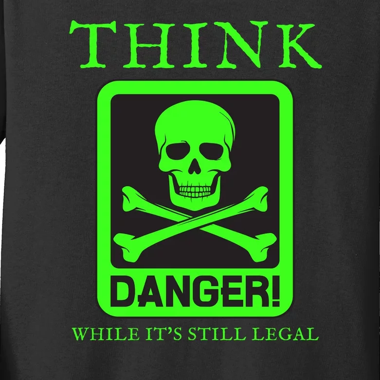 Conservative Republican Anti Woke Think While Its Stlll Legal Kids Long Sleeve Shirt