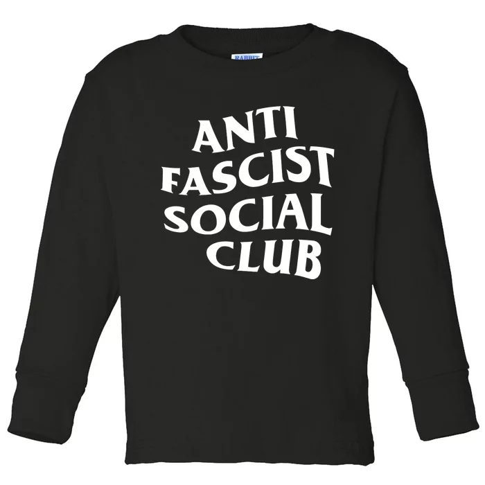 Chaya Raichik Anti Fascist Social Club Toddler Long Sleeve Shirt