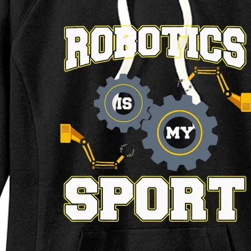 Cool Robotics Art Men Women Robot Engineering Programming Women's Fleece Hoodie