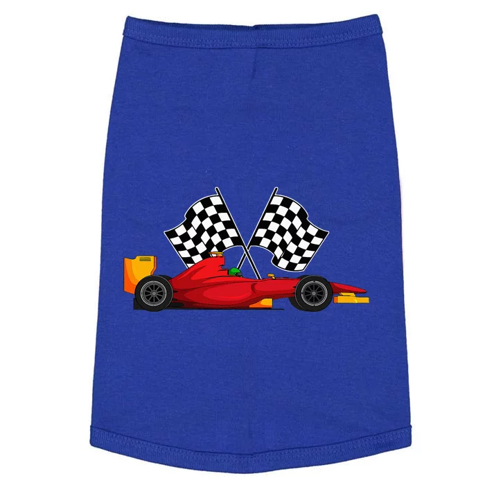 Car Racing Automobile Sport Racer Checkered Flag Finish Line Doggie Tank