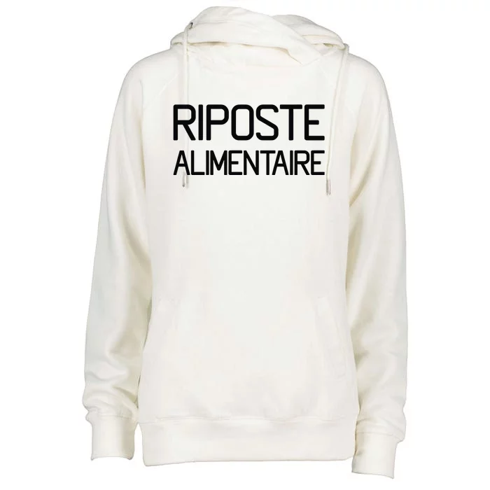 Clpressfr Riposte Alimentaire Womens Funnel Neck Pullover Hood