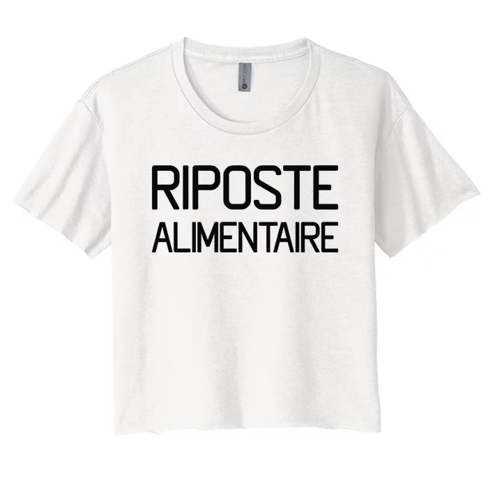 Clpressfr Riposte Alimentaire Women's Crop Top Tee