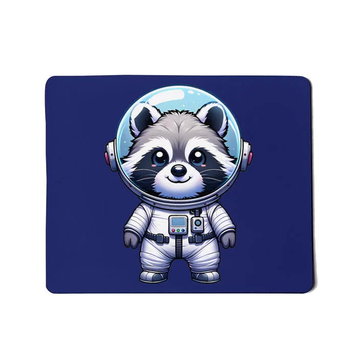 Cute Raccoon Astronaut Helmet Space Cute Mousepad