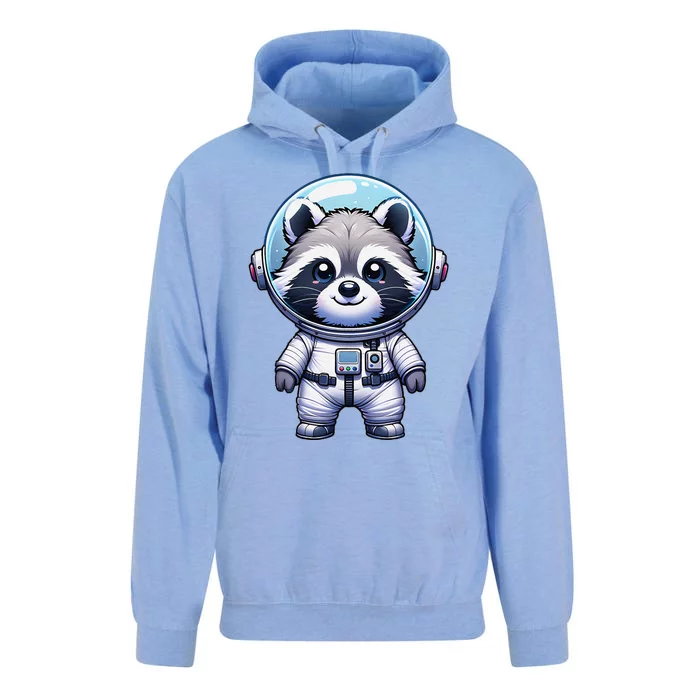 Cute Raccoon Astronaut Helmet Space Cute Unisex Surf Hoodie