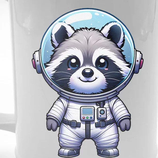 Cute Raccoon Astronaut Helmet Space Cute Front & Back Beer Stein