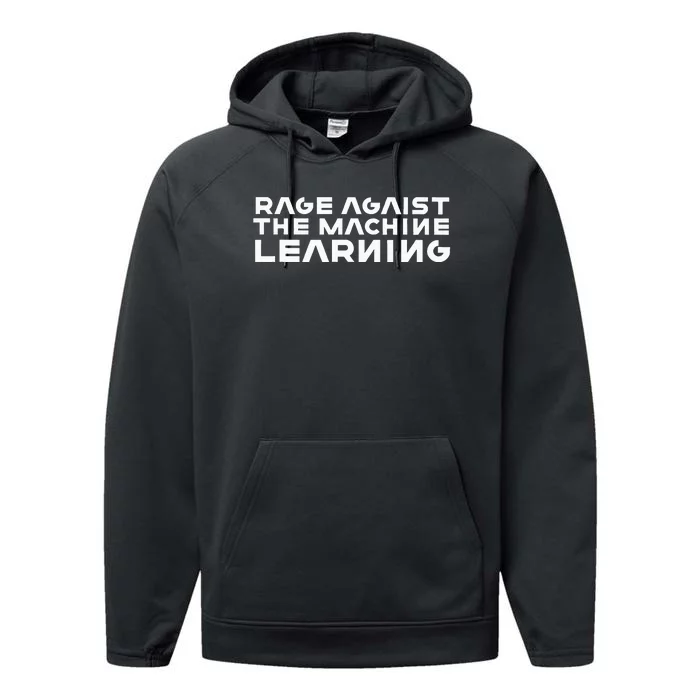 Computer Rage Agaist The Machine Learning Performance Fleece Hoodie