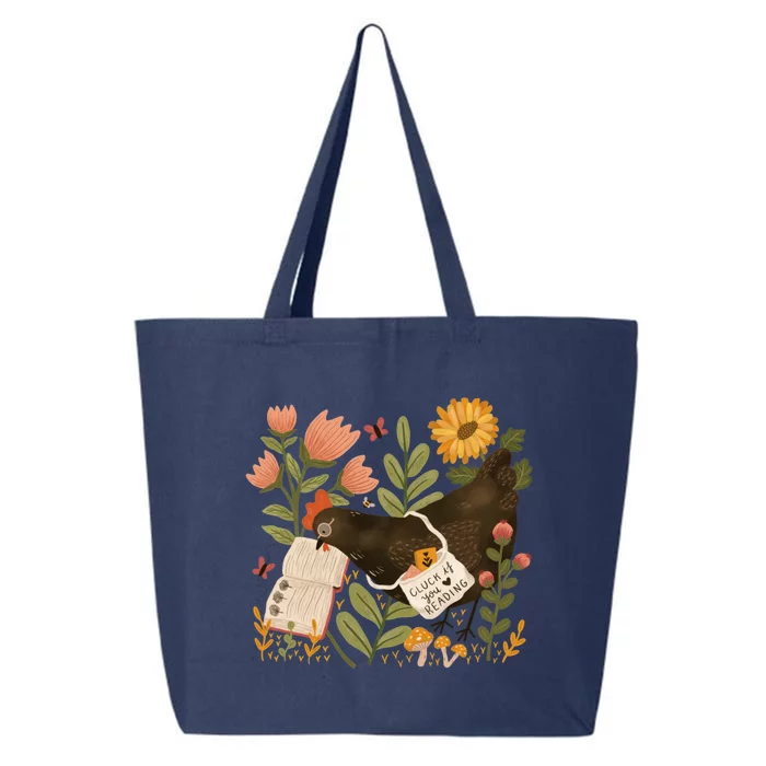 Chicken Reading A Book 25L Jumbo Tote