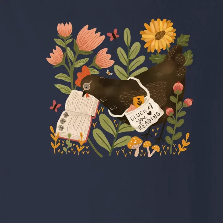 Chicken Reading A Book Toddler Long Sleeve Shirt