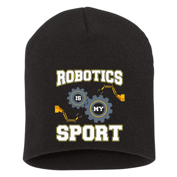 Cool Robotics Art Men Women Robot Engineering Programming Short Acrylic Beanie