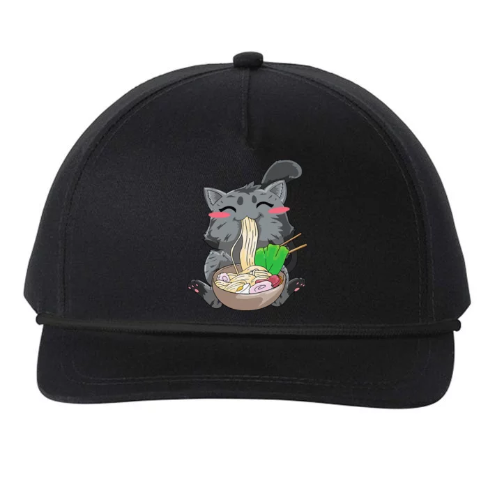 Cat Ra Anime Kawaii Neko Gift Snapback Five-Panel Rope Hat