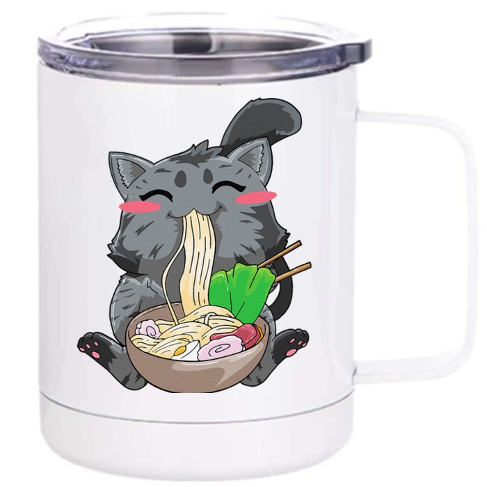 Cat Ra Anime Kawaii Neko Gift Front & Back 12oz Stainless Steel Tumbler Cup