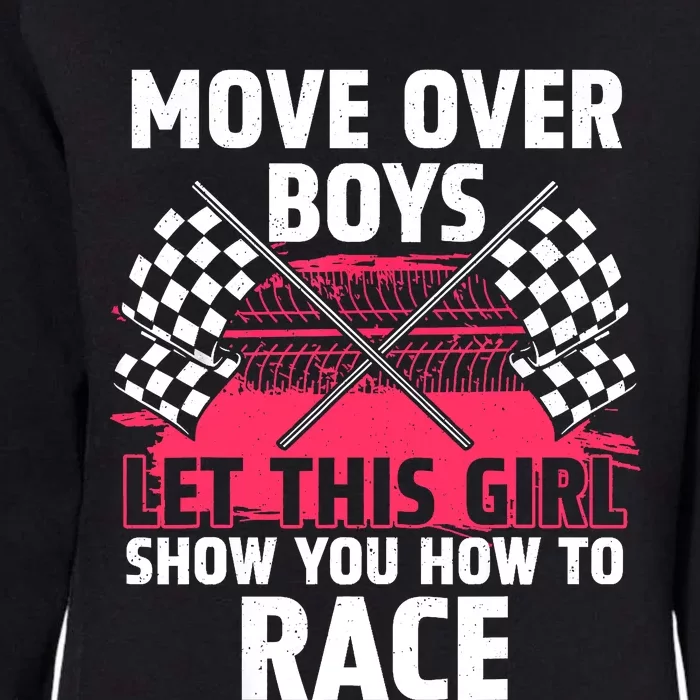 Car Racing Art Race Track Race Car Driver Womens California Wash Sweatshirt