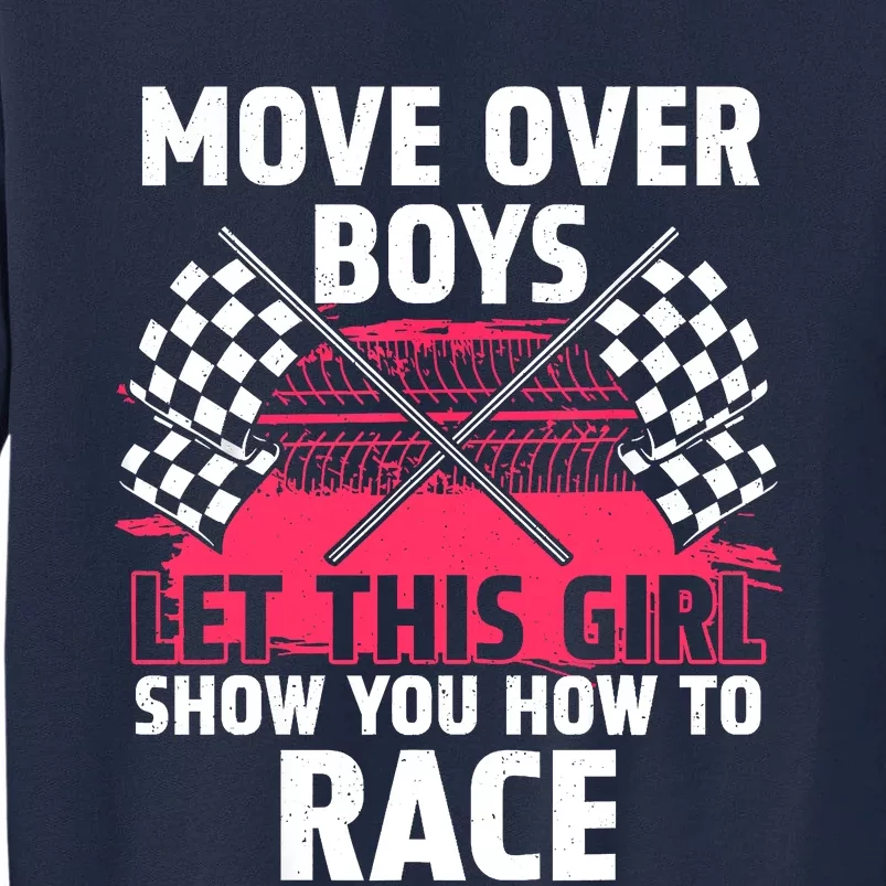 Car Racing Art Race Track Race Car Driver Tall Sweatshirt