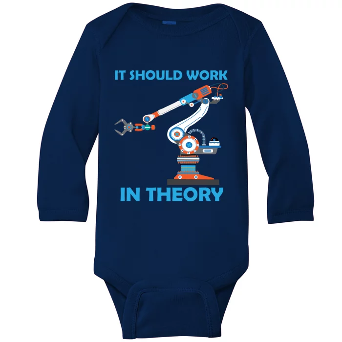 Cool Robotics Art Robotics Engineer Robot Lovers Funny Gift Baby Long Sleeve Bodysuit