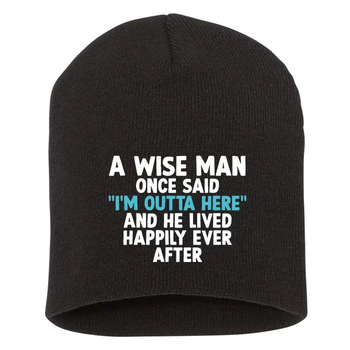 Cool Retirement Art For Father Grandpa Retiree Retired Short Acrylic Beanie