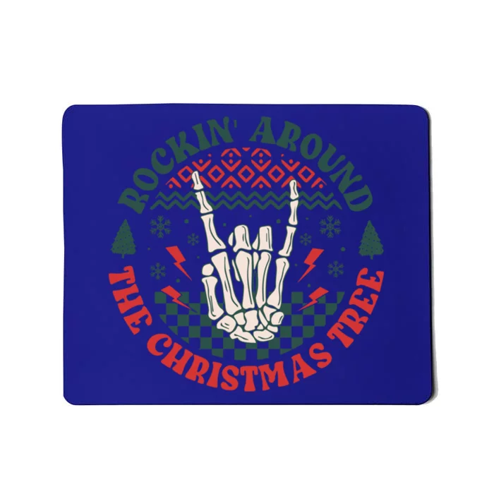 Christmas Rockin Around The Christmas Tree Skeleton Gift Mousepad