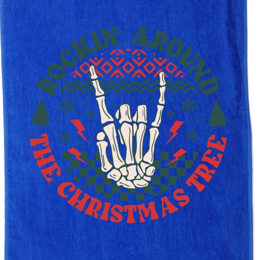 Christmas Rockin Around The Christmas Tree Skeleton Gift Platinum Collection Golf Towel