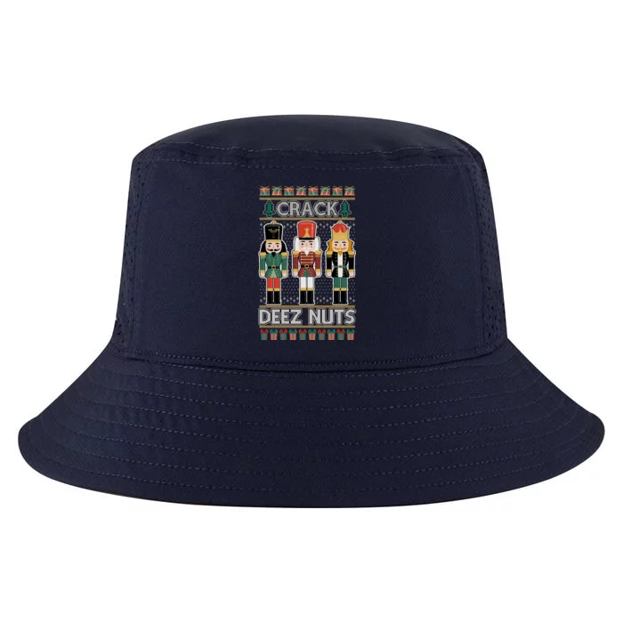 Crack Deez Nuts Nutcracker Ugly Christmas Sweater Cool Comfort Performance Bucket Hat