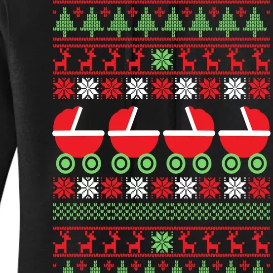 Cradle Ugly Christmas Sweater Women's Pullover Hoodie