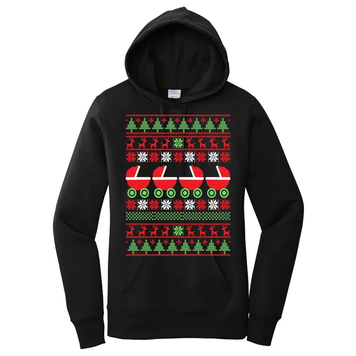 Cradle Ugly Christmas Sweater Women's Pullover Hoodie