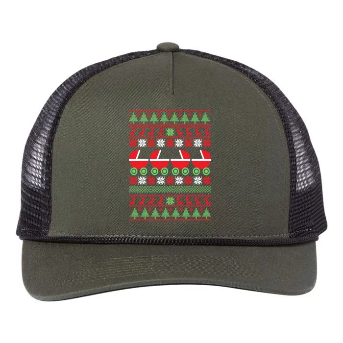 Cradle Ugly Christmas Sweater Retro Rope Trucker Hat Cap