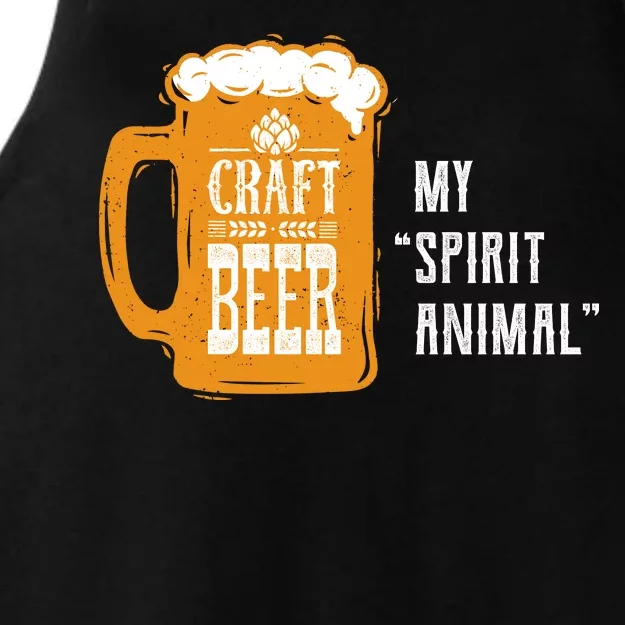 Craft Beer My Spirit Animal Ladies Tri-Blend Wicking Tank