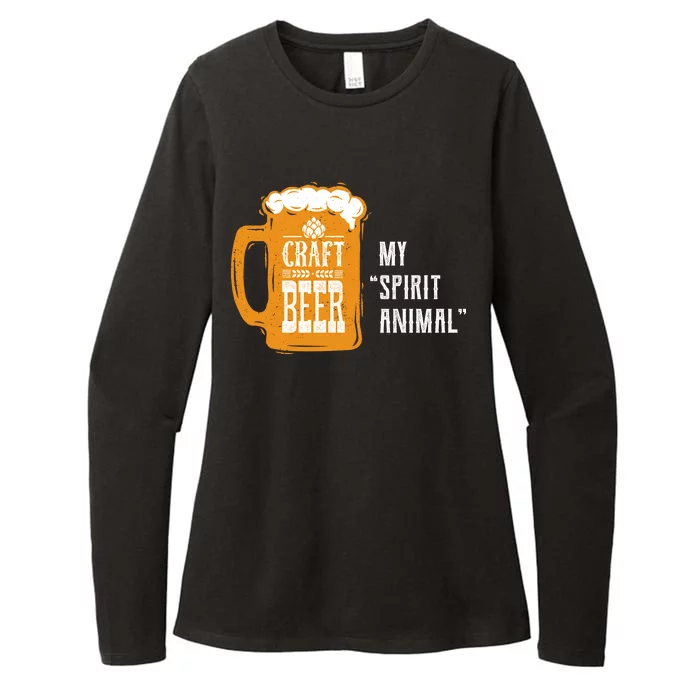 Craft Beer My Spirit Animal Womens CVC Long Sleeve Shirt