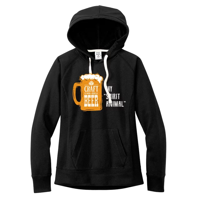 Craft Beer My Spirit Animal Women's Fleece Hoodie