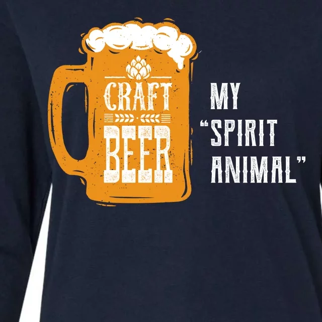 Craft Beer My Spirit Animal Womens Cotton Relaxed Long Sleeve T-Shirt