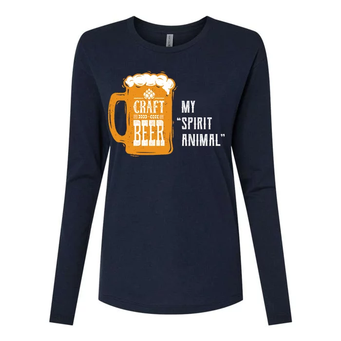 Craft Beer My Spirit Animal Womens Cotton Relaxed Long Sleeve T-Shirt