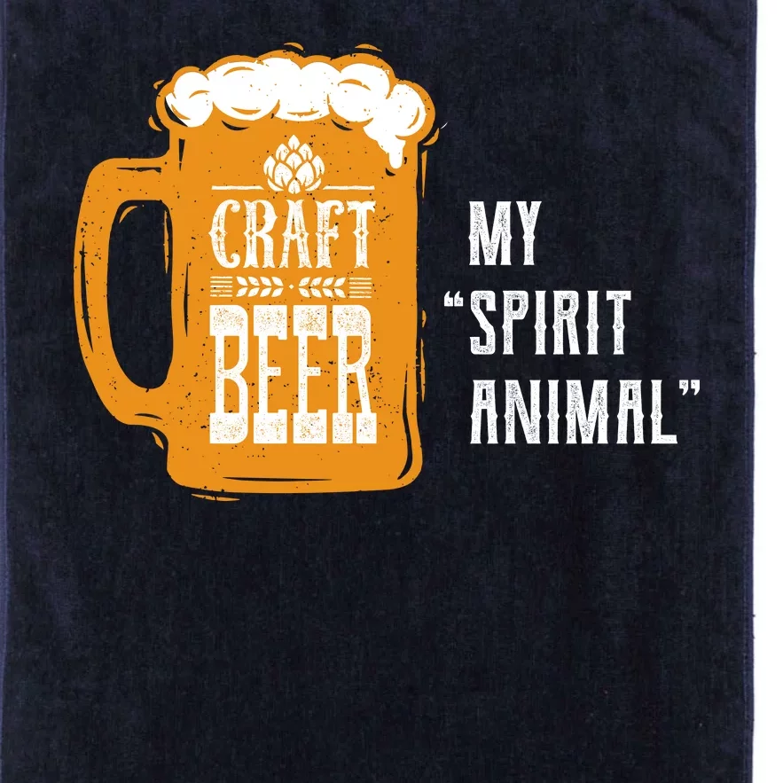 Craft Beer My Spirit Animal Platinum Collection Golf Towel