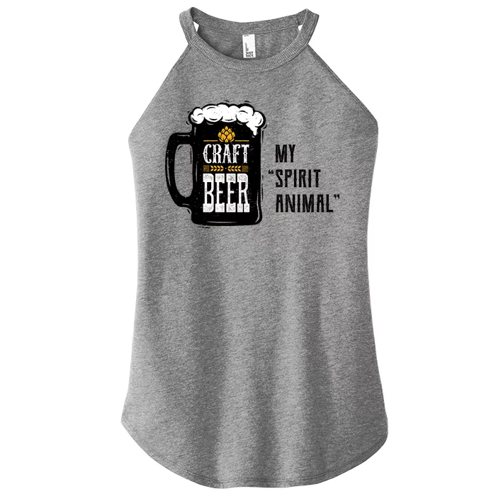 Craft Beer My Spirit Animal Women’s Perfect Tri Rocker Tank