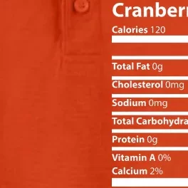 Cranberry Sauce Nutritional Facts Funny Thanksgiving Dry Zone Grid Performance Polo