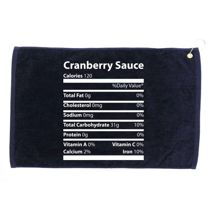 Cranberry Sauce Nutritional Facts Funny Thanksgiving Grommeted Golf Towel