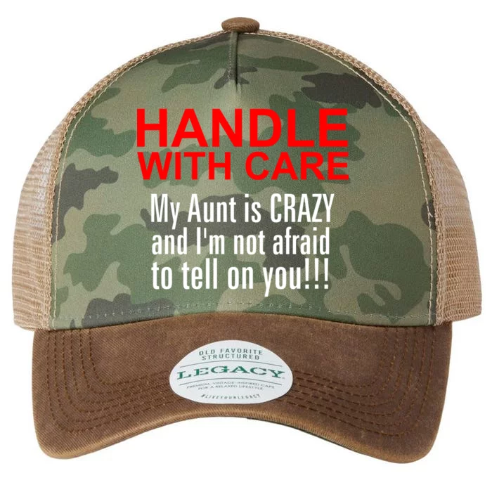 Crazy Aunt - Handle With Care Funny Legacy Tie Dye Trucker Hat