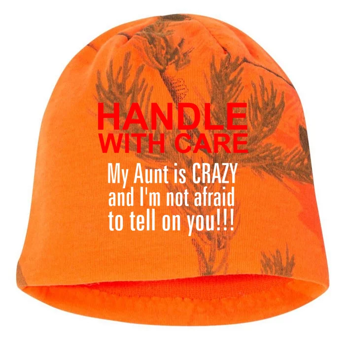 Crazy Aunt - Handle With Care Funny Kati - Camo Knit Beanie