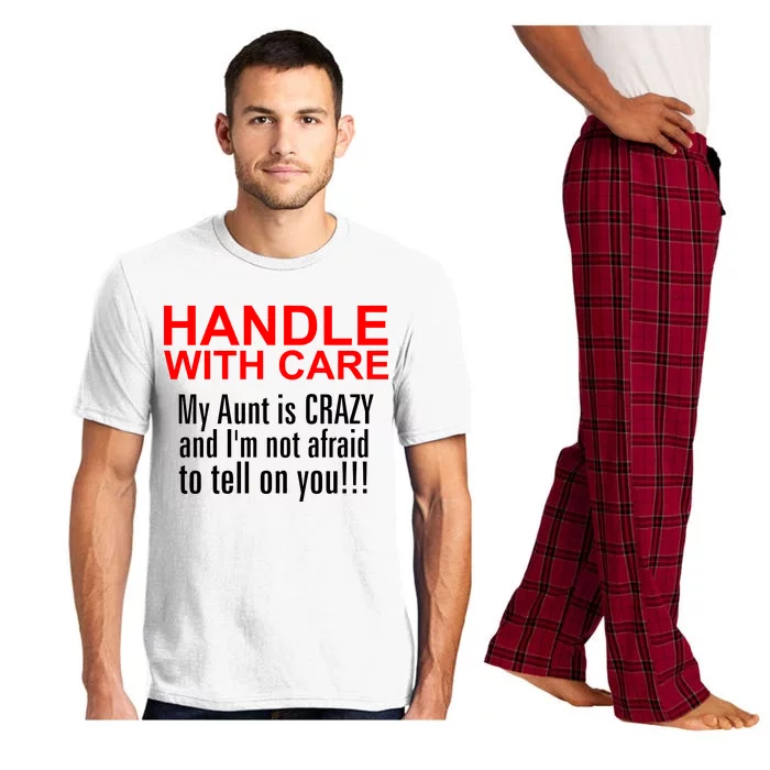 Crazy Aunt - Handle With Care Funny Pajama Set