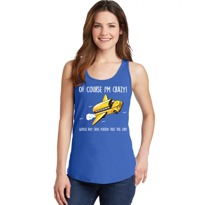 Crazy Bus Driver Ladies Essential Tank