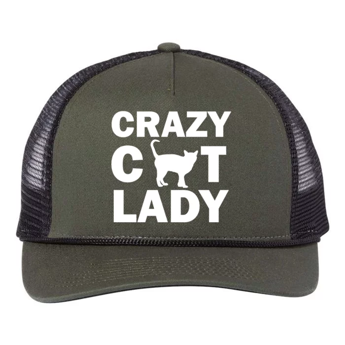 Crazy Cat Lady Retro Rope Trucker Hat Cap