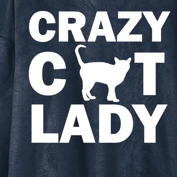 Crazy Cat Lady Hooded Wearable Blanket