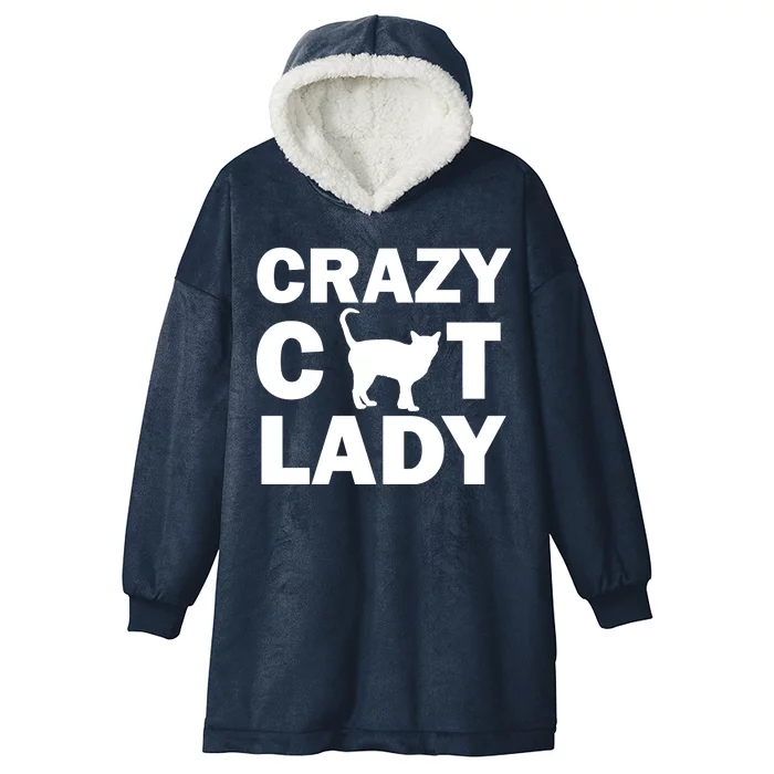 Crazy Cat Lady Hooded Wearable Blanket