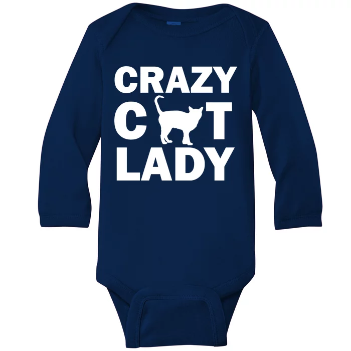 Crazy Cat Lady Baby Long Sleeve Bodysuit