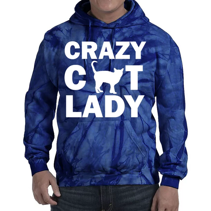 Crazy Cat Lady Tie Dye Hoodie