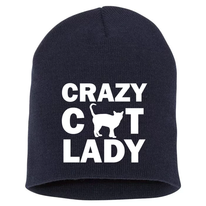 Crazy Cat Lady Short Acrylic Beanie